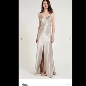 Jenny Yoo Dina Dress - Latte - Size 2 (NWT)